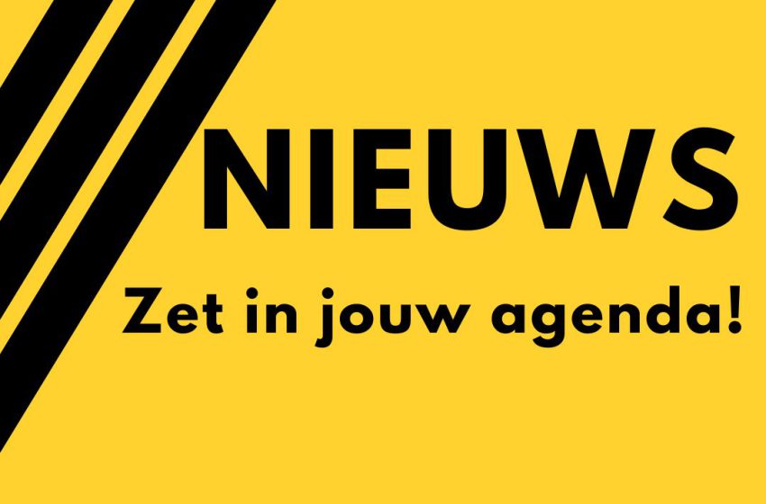  Zet alvast in jouw agenda!