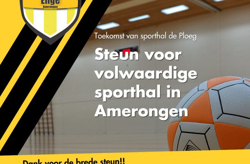  Een stap dichter voor de sporthal