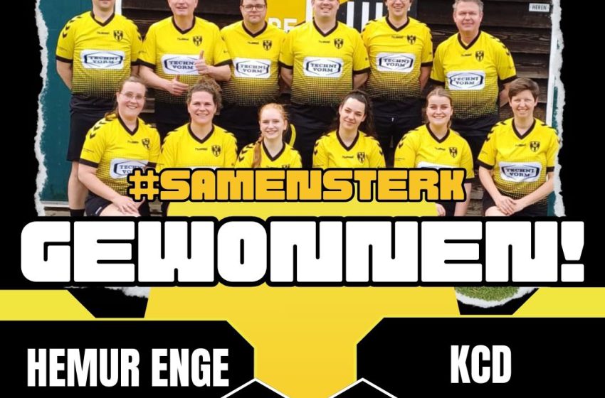  Hemur Enge overtuigend langs KCD in regenachtige derby