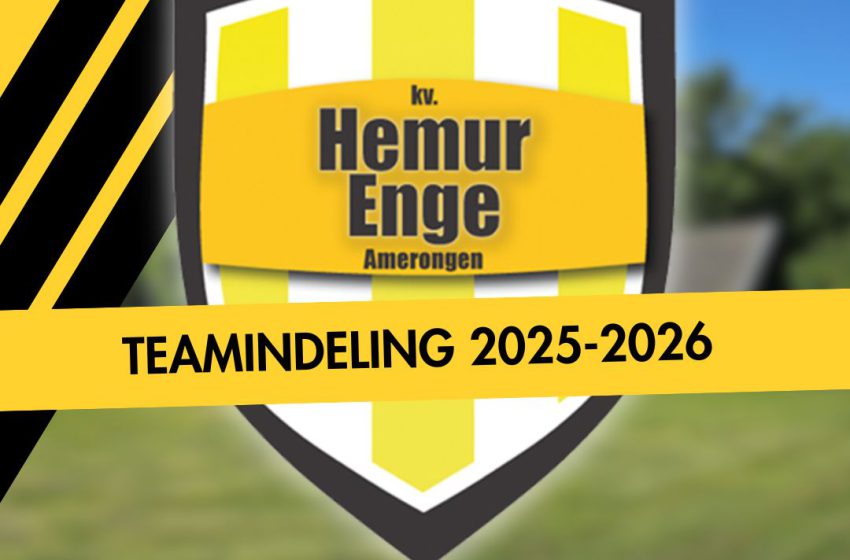  Teamindeling 25-26