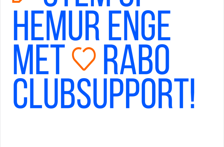  Stem op Hemur Enge tijdens Rabo ClubSupport
