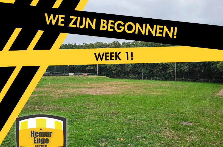  We zijn begonnen!