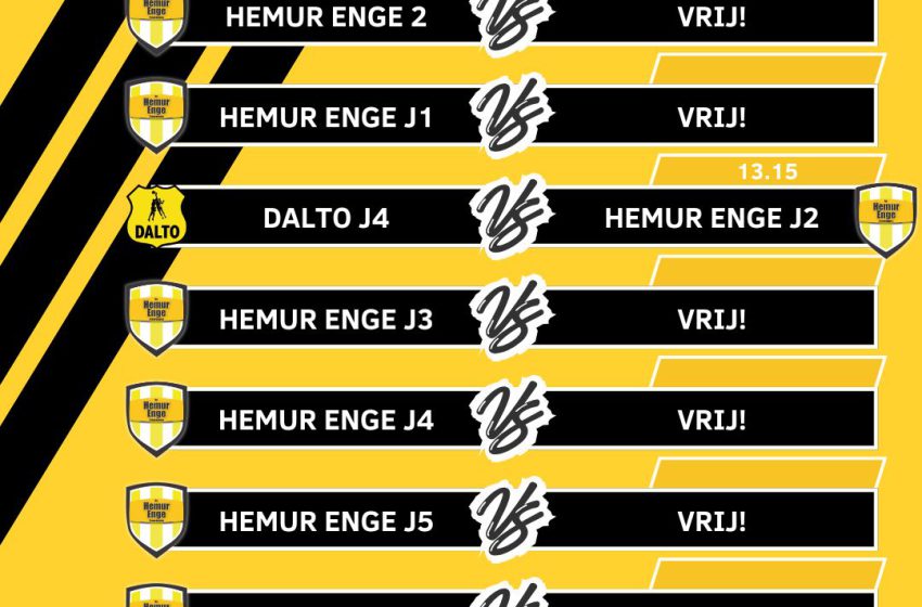  Programma 03 januari