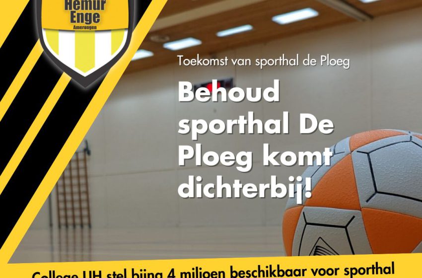  Behoud sporthal De Ploeg komt dichterbij!