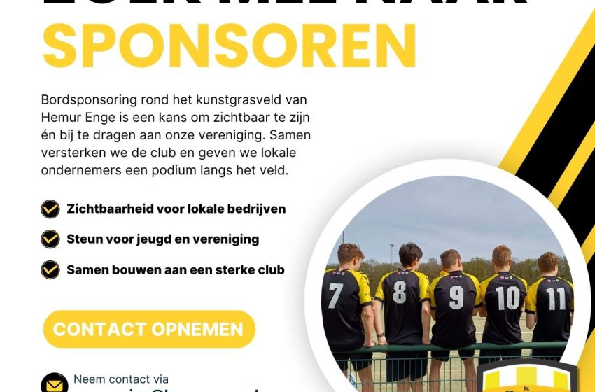  Gezocht: sponsoren