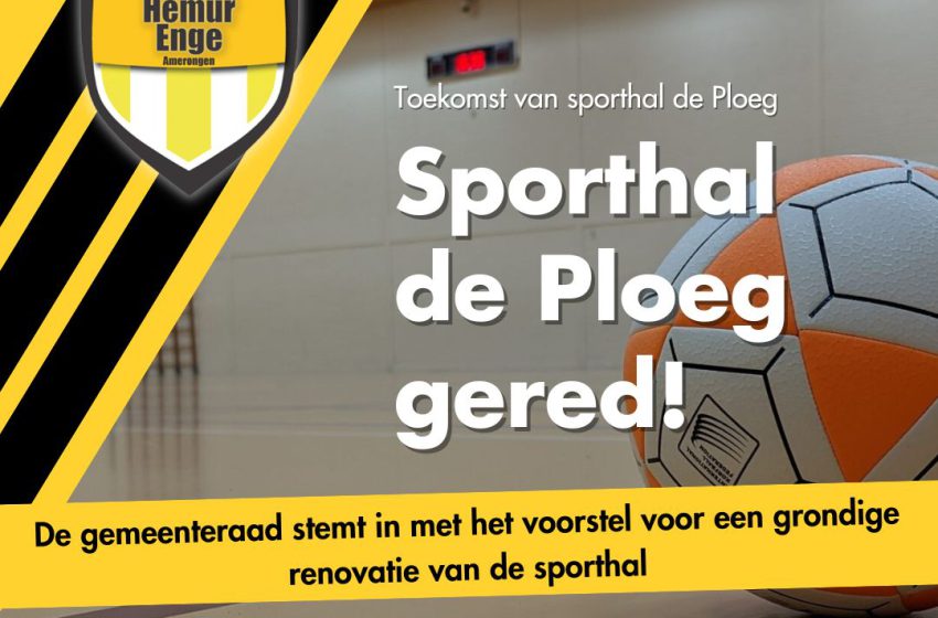  Sporthal De Ploeg blijft!