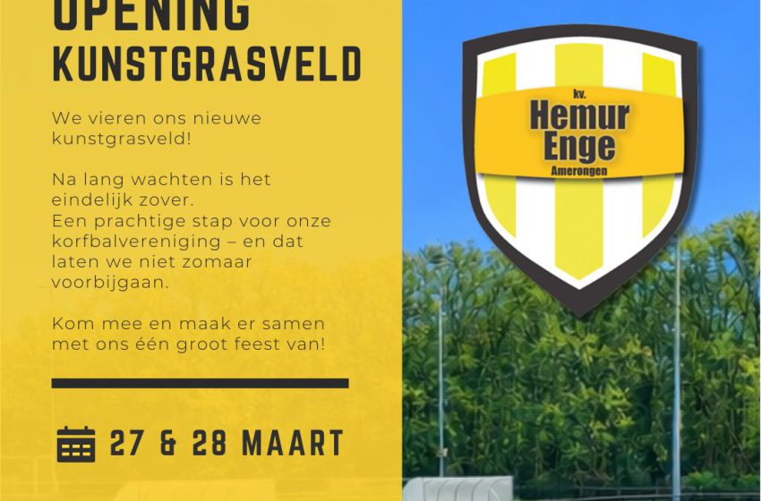  Eindelijk zover: opening kunstgrasveld!