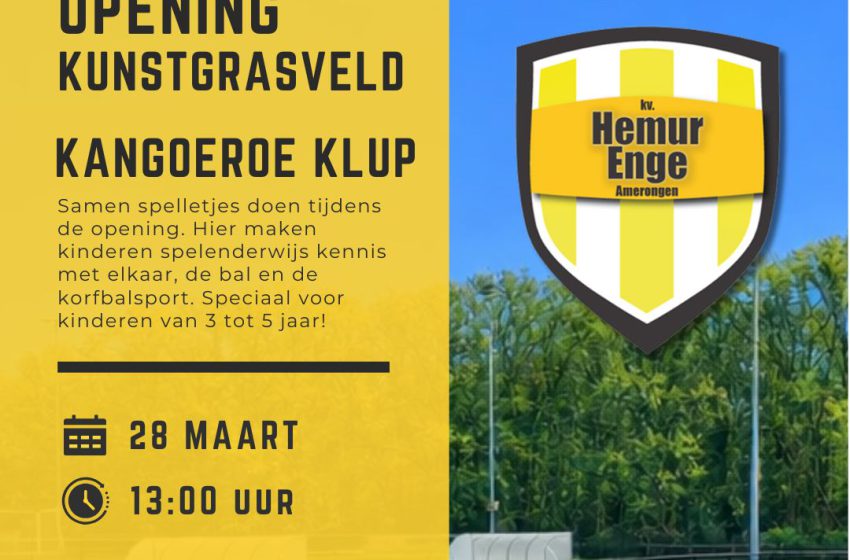 Opening kunstgrasveld