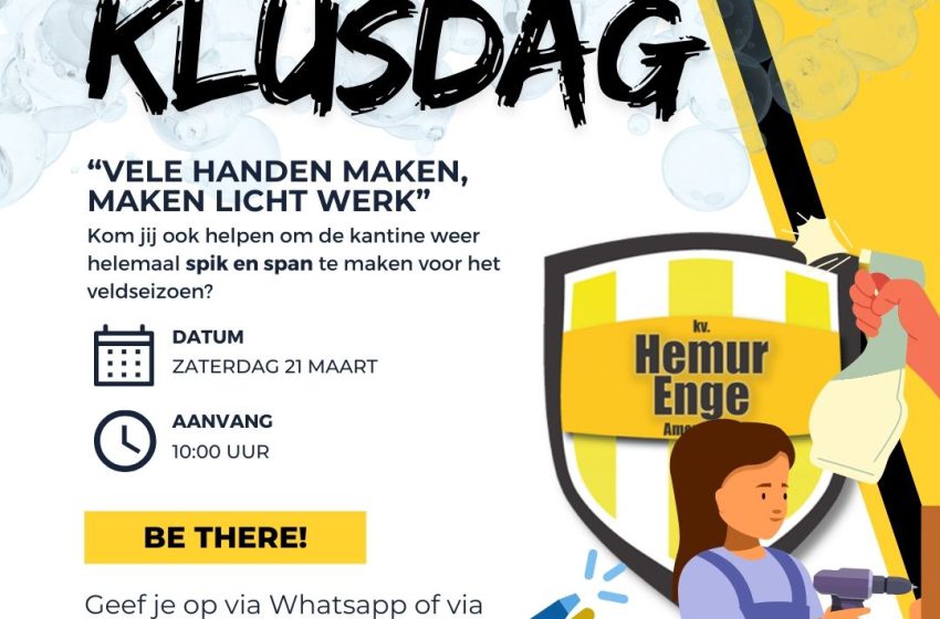  Grote schoonmaak en klusdag