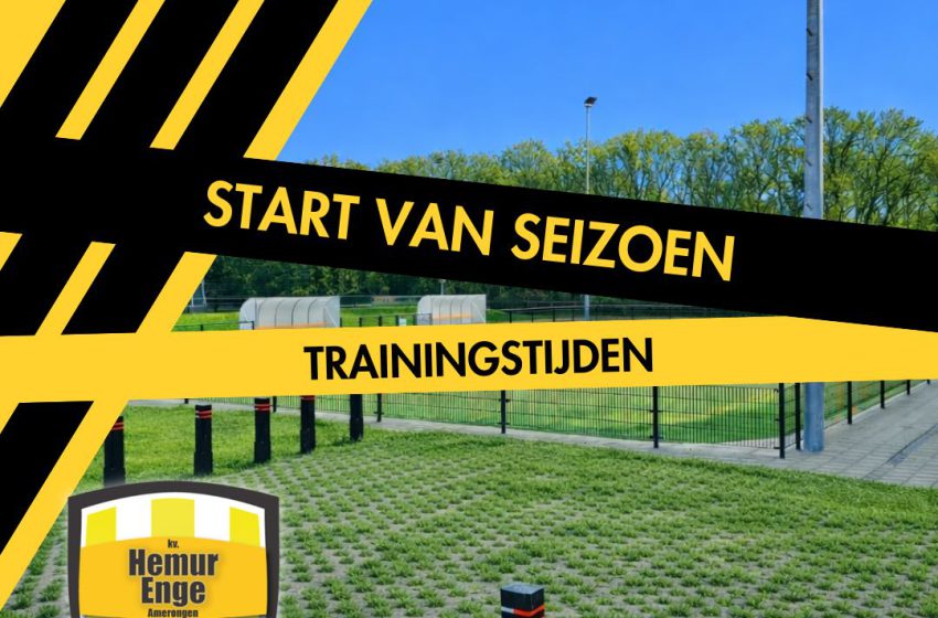  Start trainingen op het veld