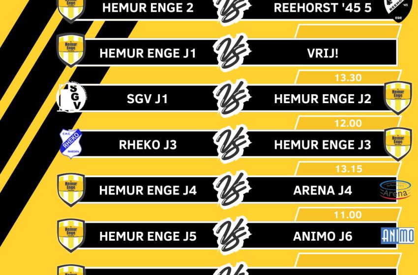  Programma 16 mei