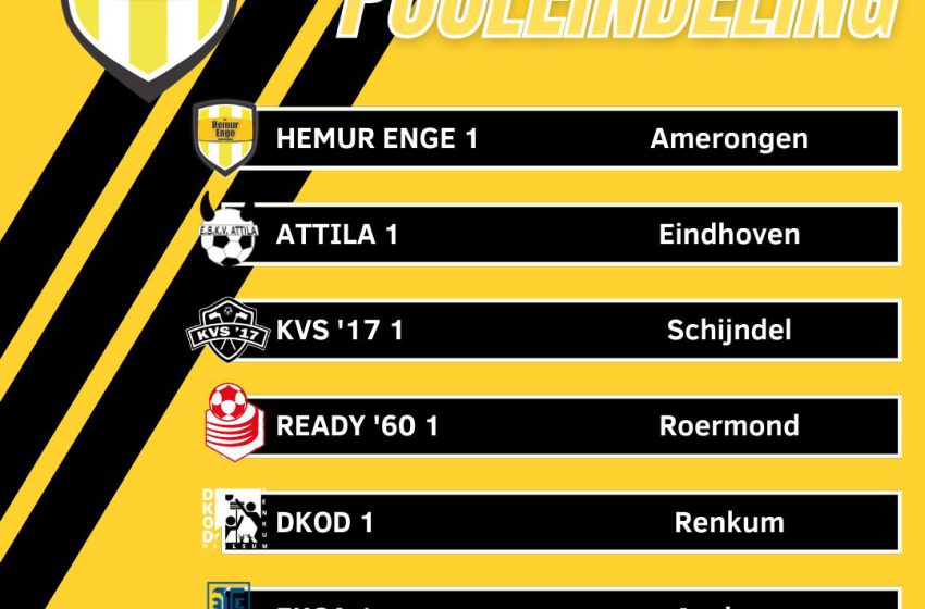 Poule-indeling veldseizoen