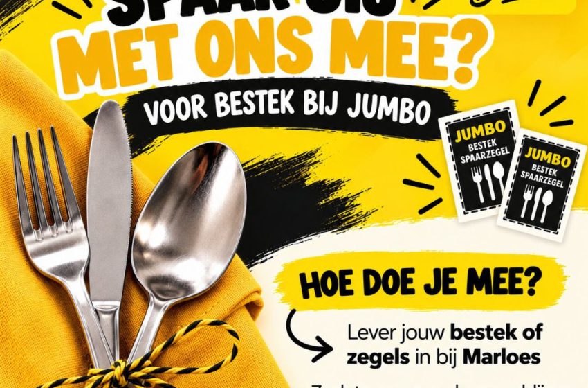  Spaar jij met ons mee voor nieuw bestek?