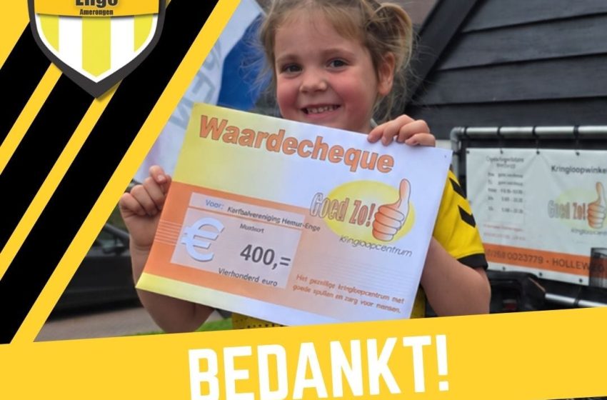  Mooie donatie van Kringloopwinkel Goed Zo